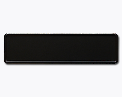 11. Namensschild black matt 340 x 90 mm